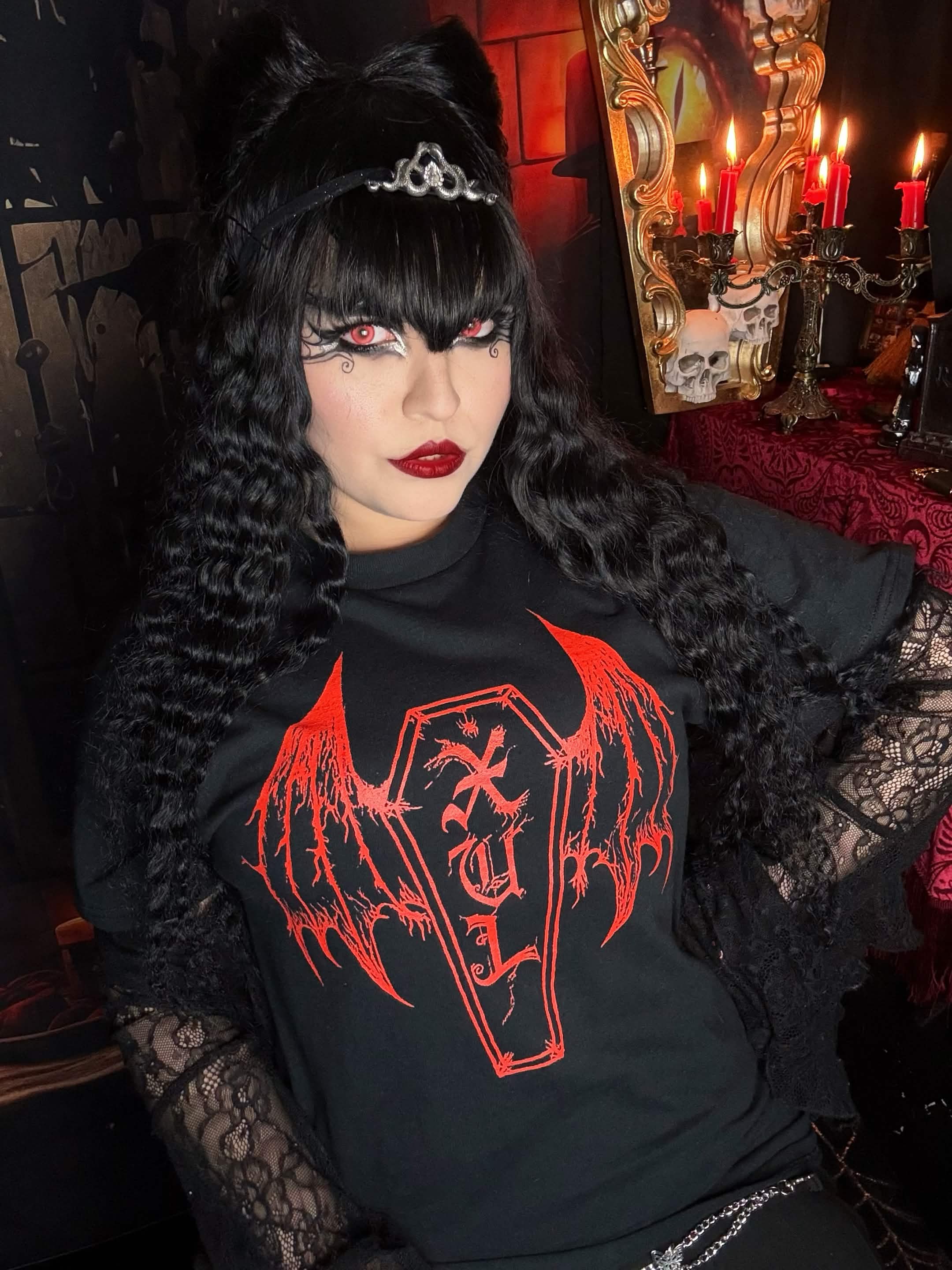 XUL Vampire Coffin Wings Unisex T-Shirt Blood Red