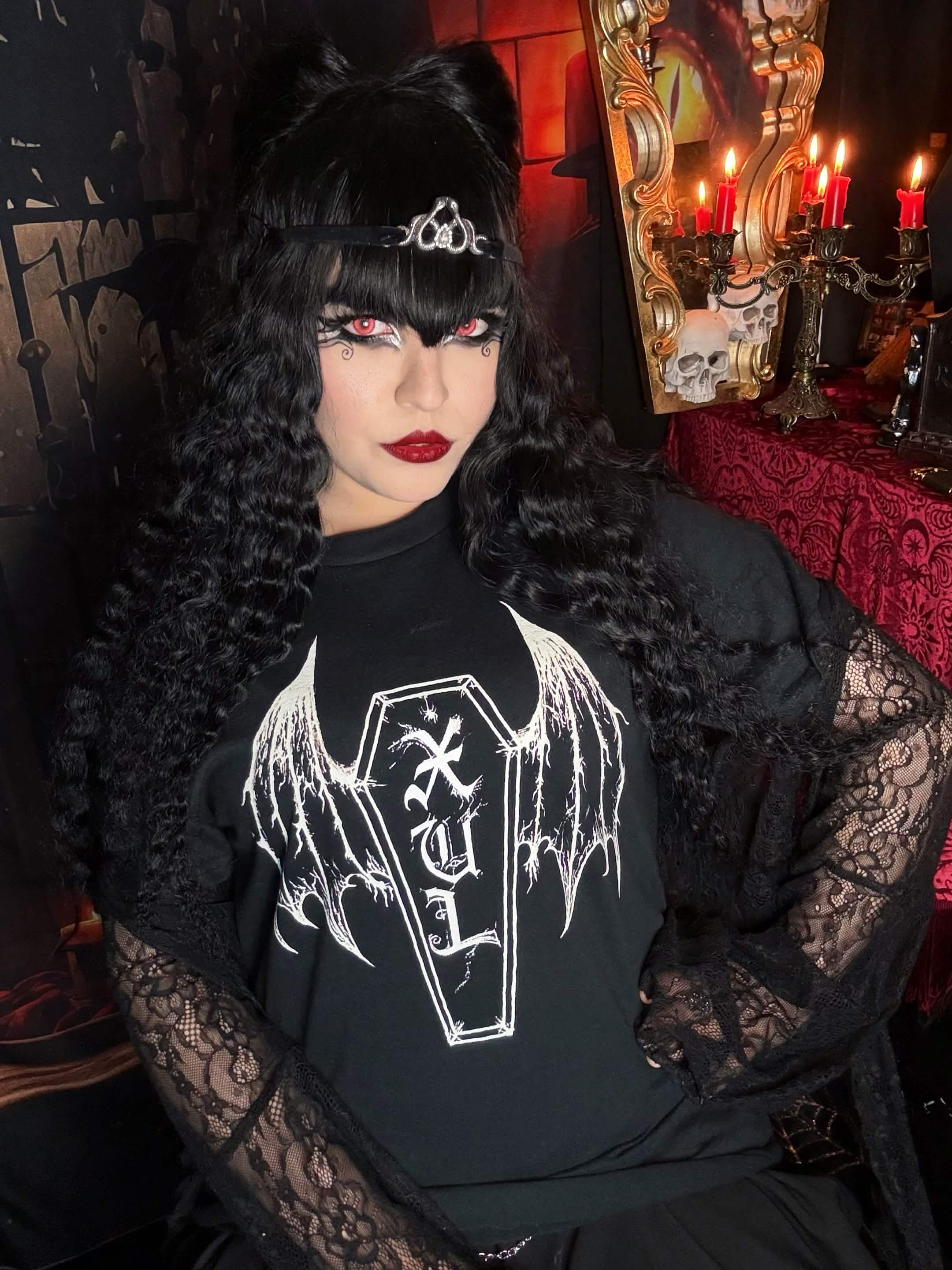 XUL Vampire Coffin Wings Unisex T-Shirt Moonlight White