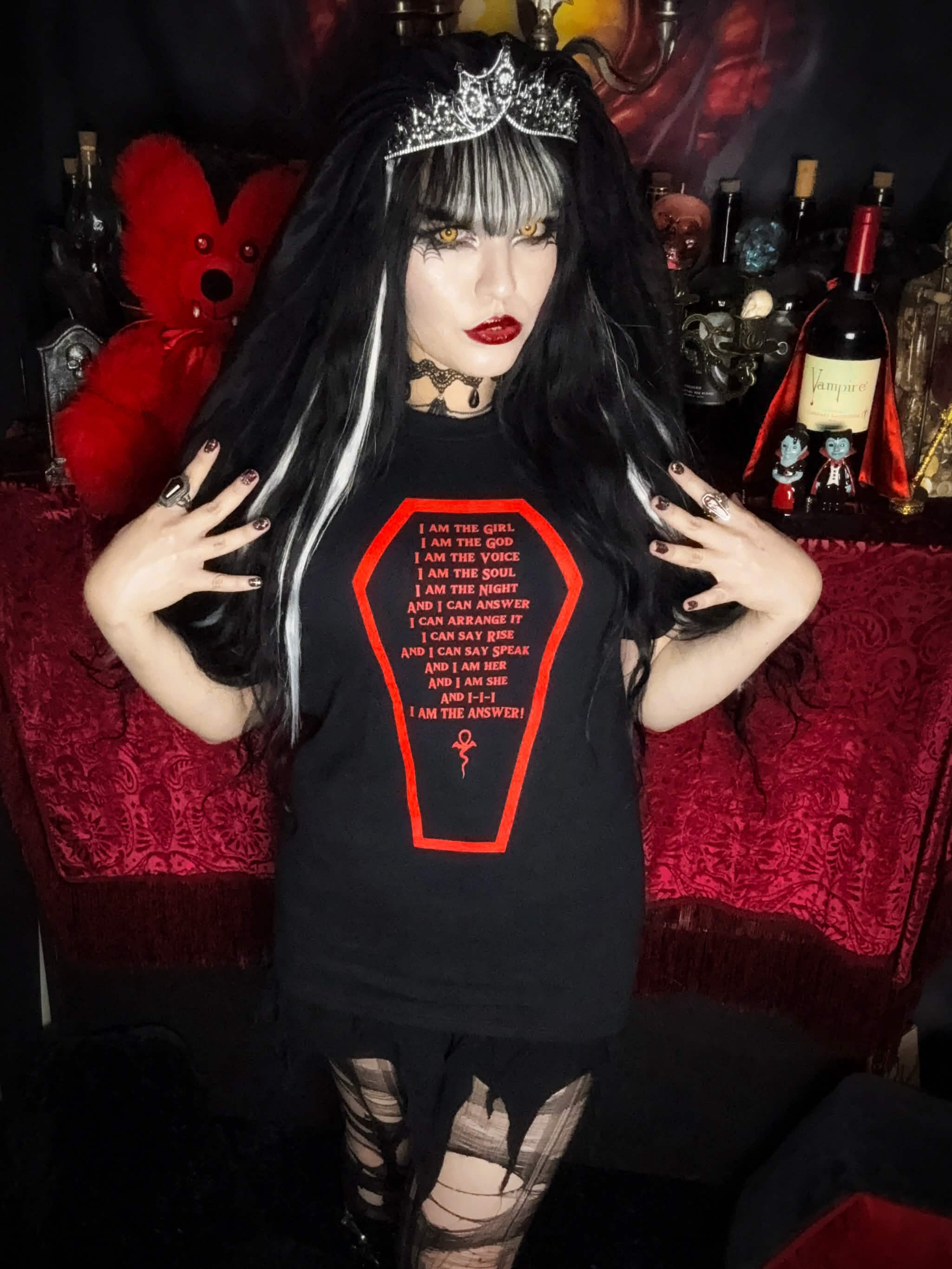 Coffin Vampire Goddess Affirmations Unisex T-Shirt