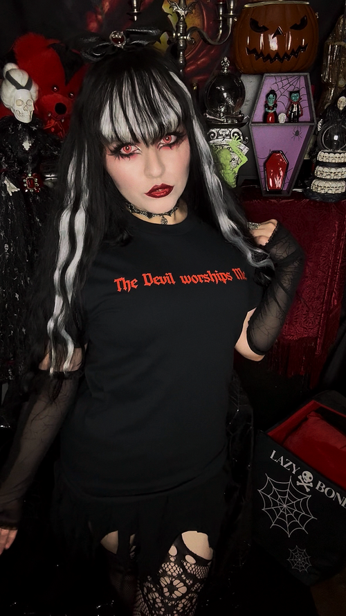 "The Devil Worships Me." Unisex T-Shirt